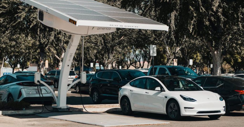 Charging Station - Electric Cars Charging on Stations