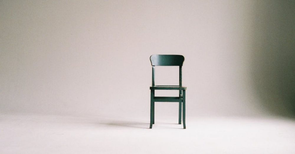 Chair - Wooden Chair on a White Wall Studio